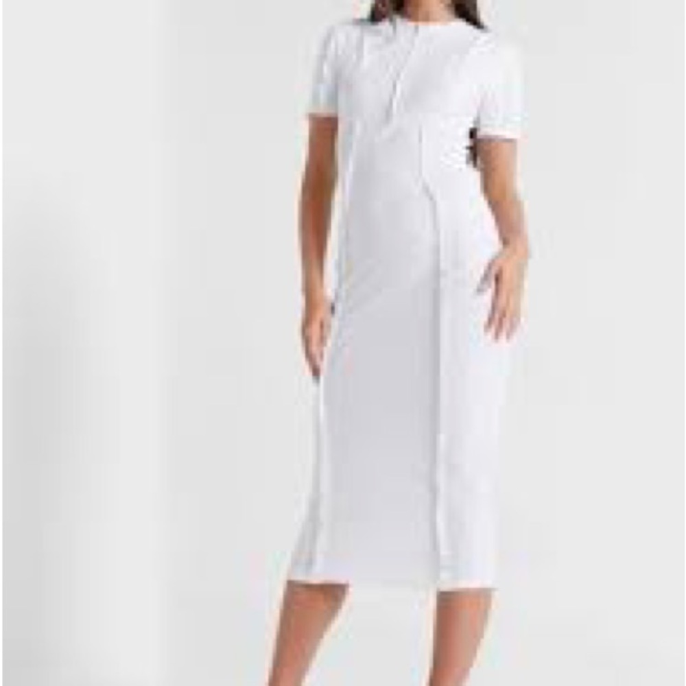Missguided White Midi Dress